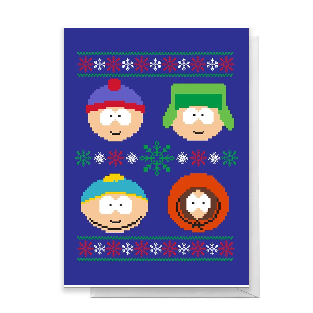South Park Christmas Characters Greetings Card - Large Card Bild 1