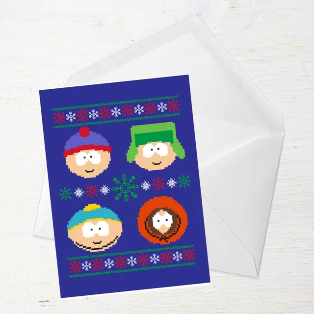 South Park Christmas Characters Greetings Card