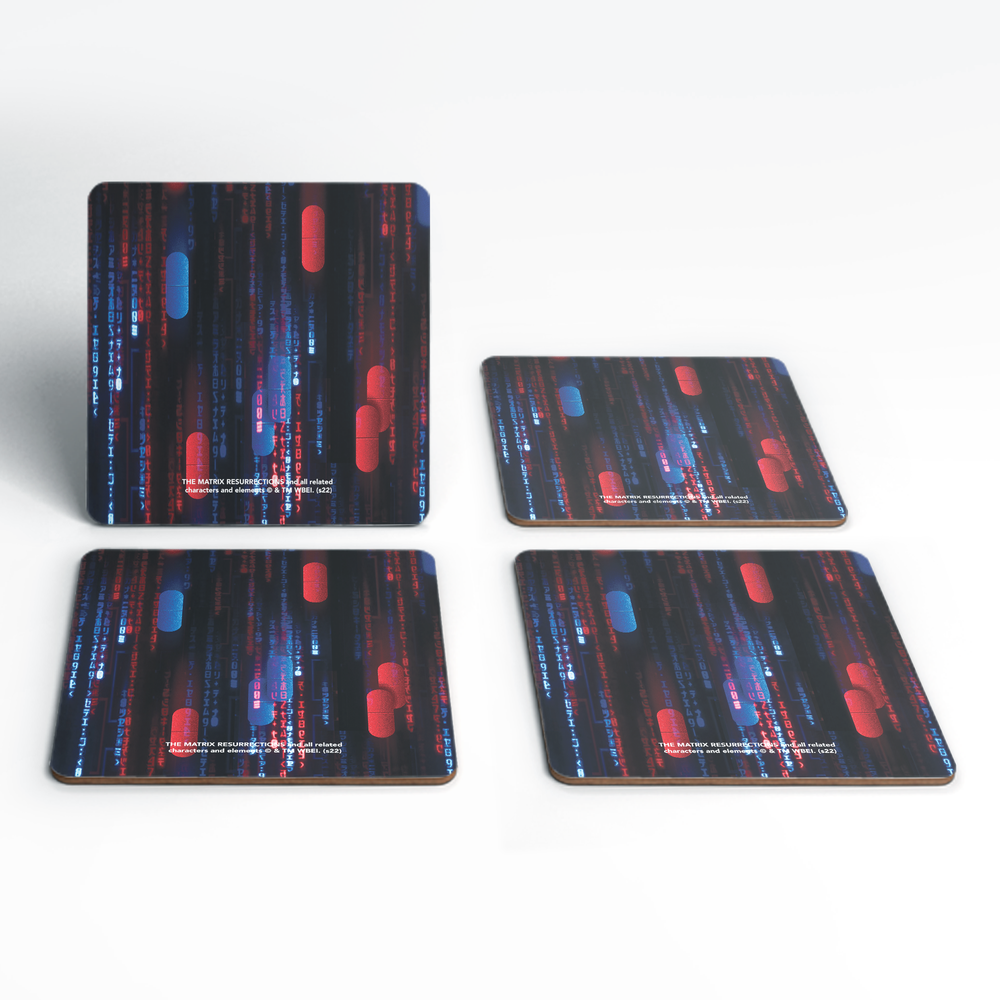 Matrix Pattern Coaster Set Bild 1