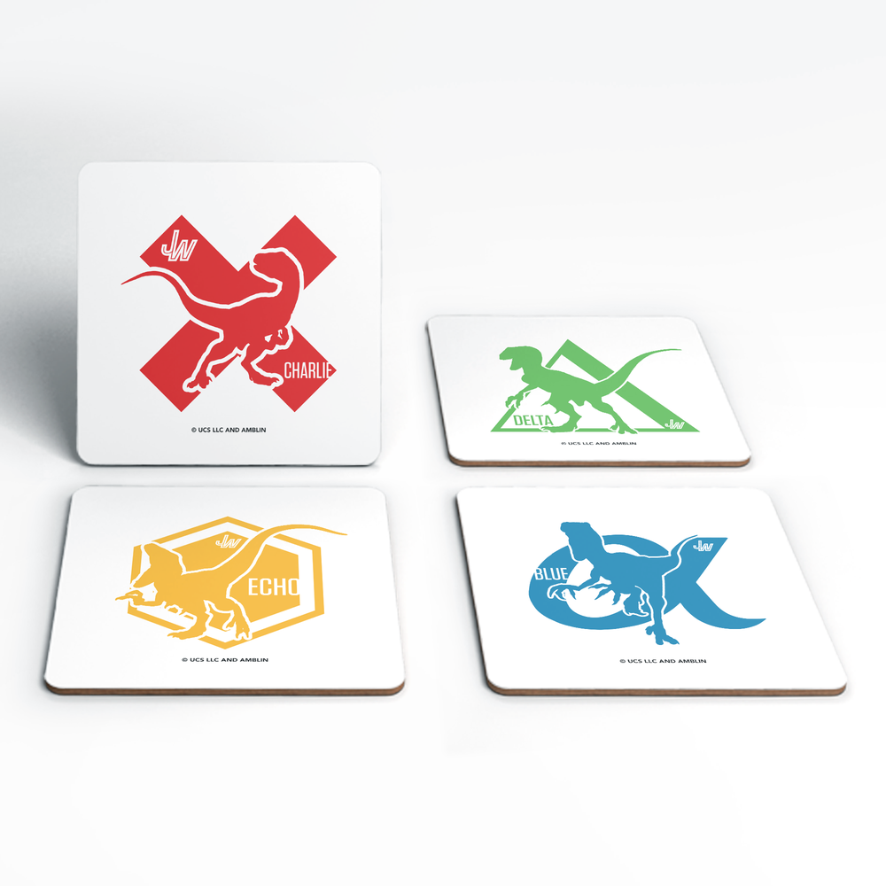 Jurassic World Raptors Coaster Set Bild 1
