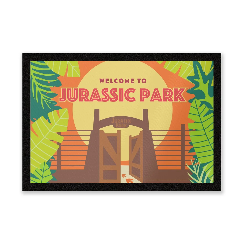 Jurassic Park Gates Entrance Mat Bild 1