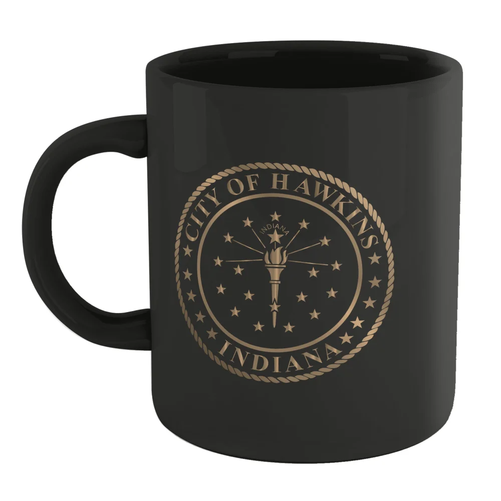 Stranger Things City Of Hawkins Mug - Black Bild 1