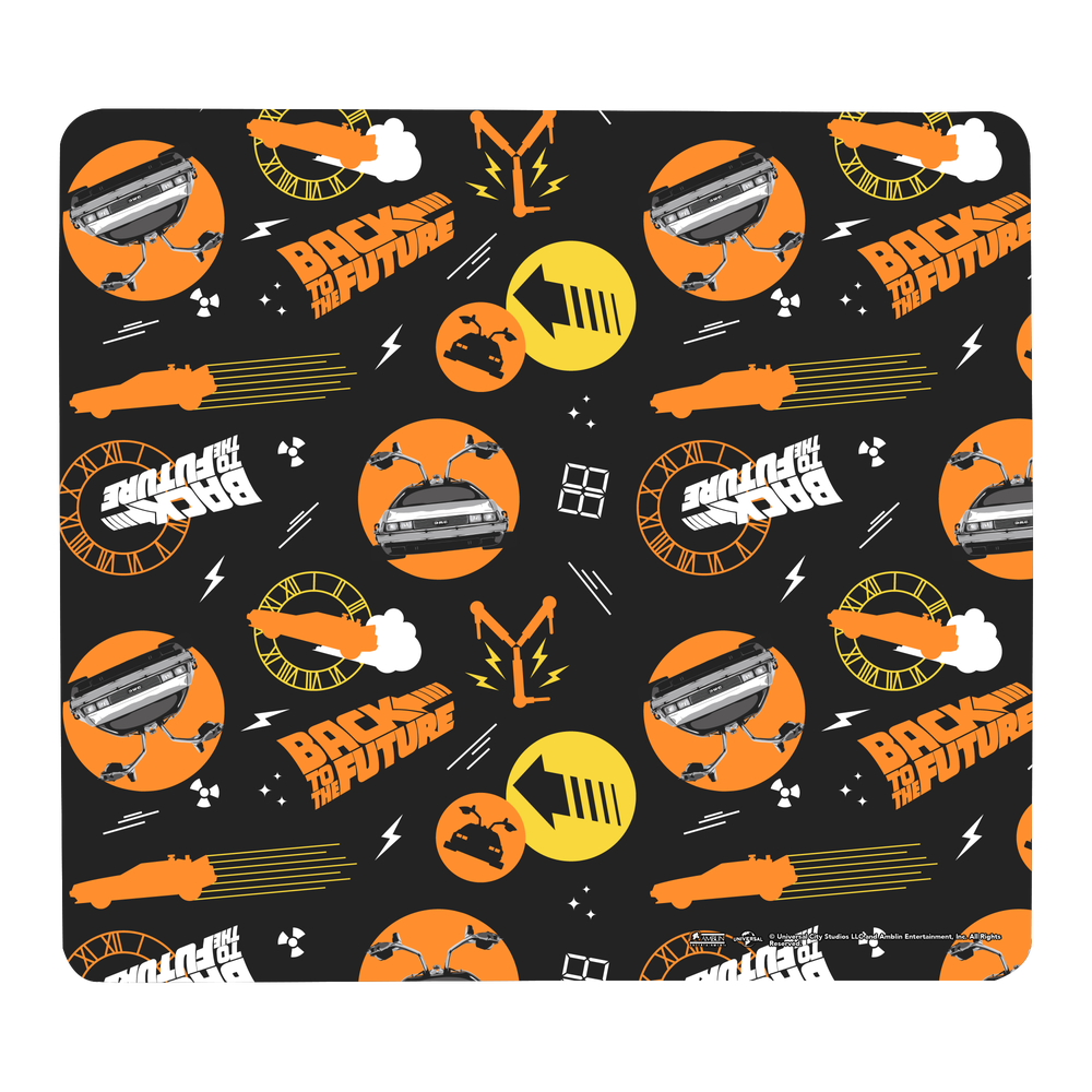 Back To The Future BTTF Icons Gaming Mouse Mat - Klein Bild 1