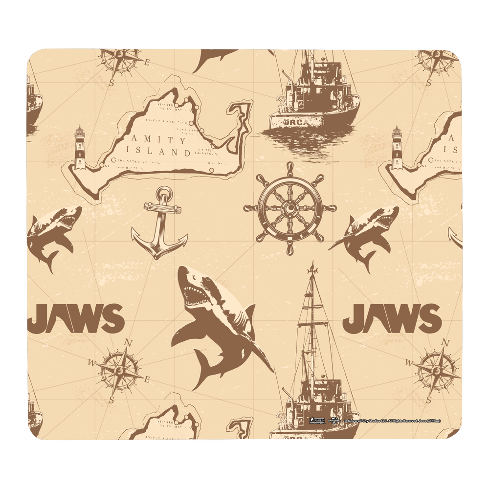 Jaws Map Gaming Mouse Mat - Klein Bild 1