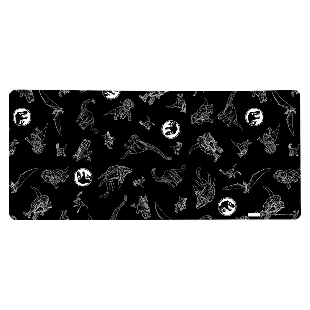Jurassic Park Outline Dinosaurs Gaming Mouse Mat