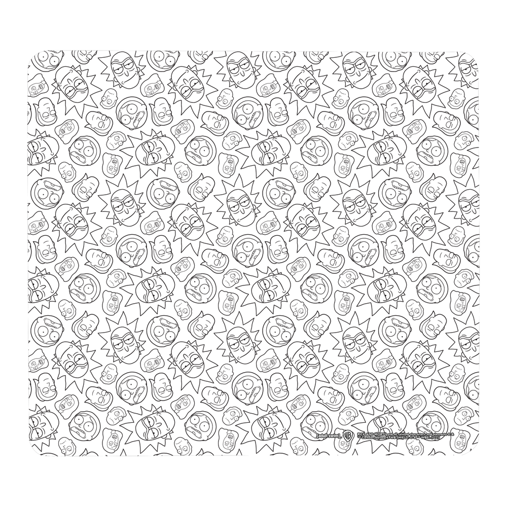 Rick And Morty Character Outlines Gaming Mouse Mat - Klein Bild 1