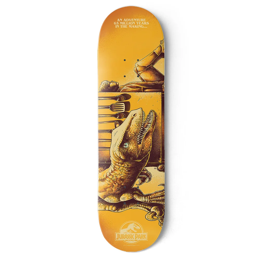 Luke Preece x Jurassic Park An Adventure 65 Million Years In The Making- DUST! Skateboard Deck - Zavvi Exclusive Limited to 240 decks only Bild 1
