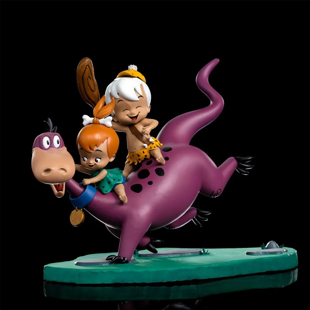 Iron Studios The Flintstones Dino, Pebbles and Bam Bam 1/10 Art Scale Statue Bild 1