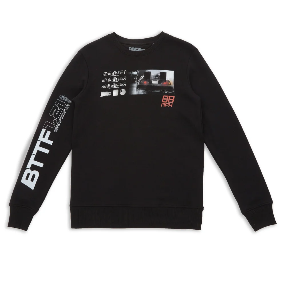 Back To The Future 88MPH Sweatshirt - Black - XS Bild 1