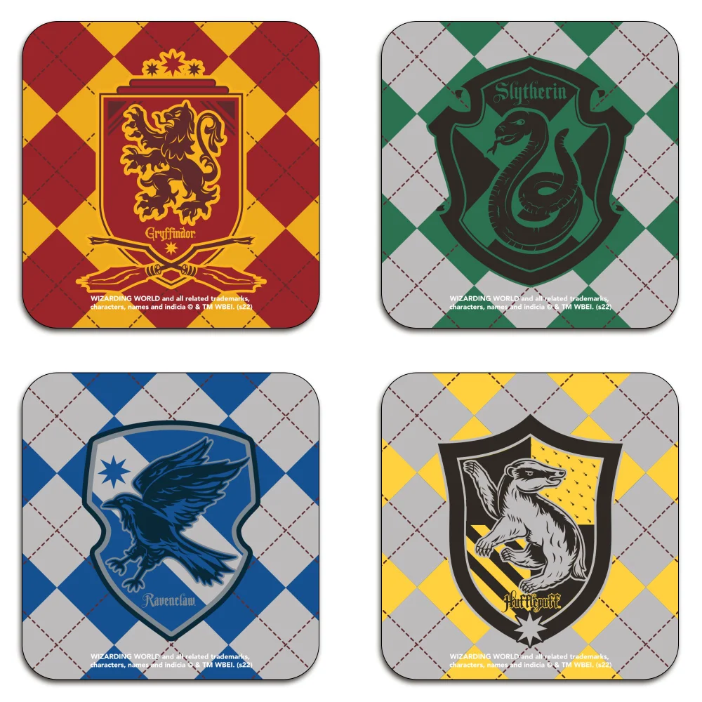 Harry Potter Harry Potter Hogwarts Houses Coaster Set Bild 1