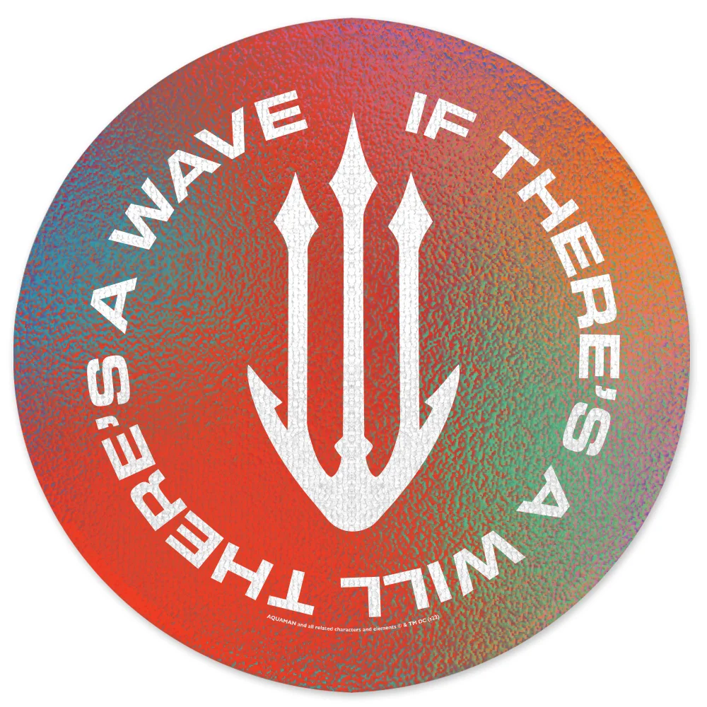 Aquaman Core If There Is A Will Round Bath Mat Bild 1