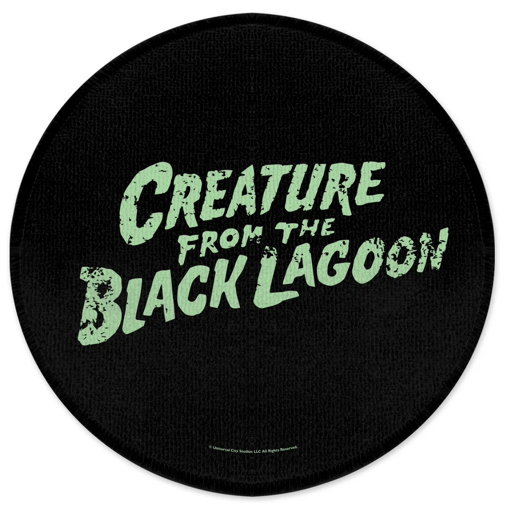 Universal Monsters Creature From The Black Lagoon Logo Round Bath Mat Bild 1