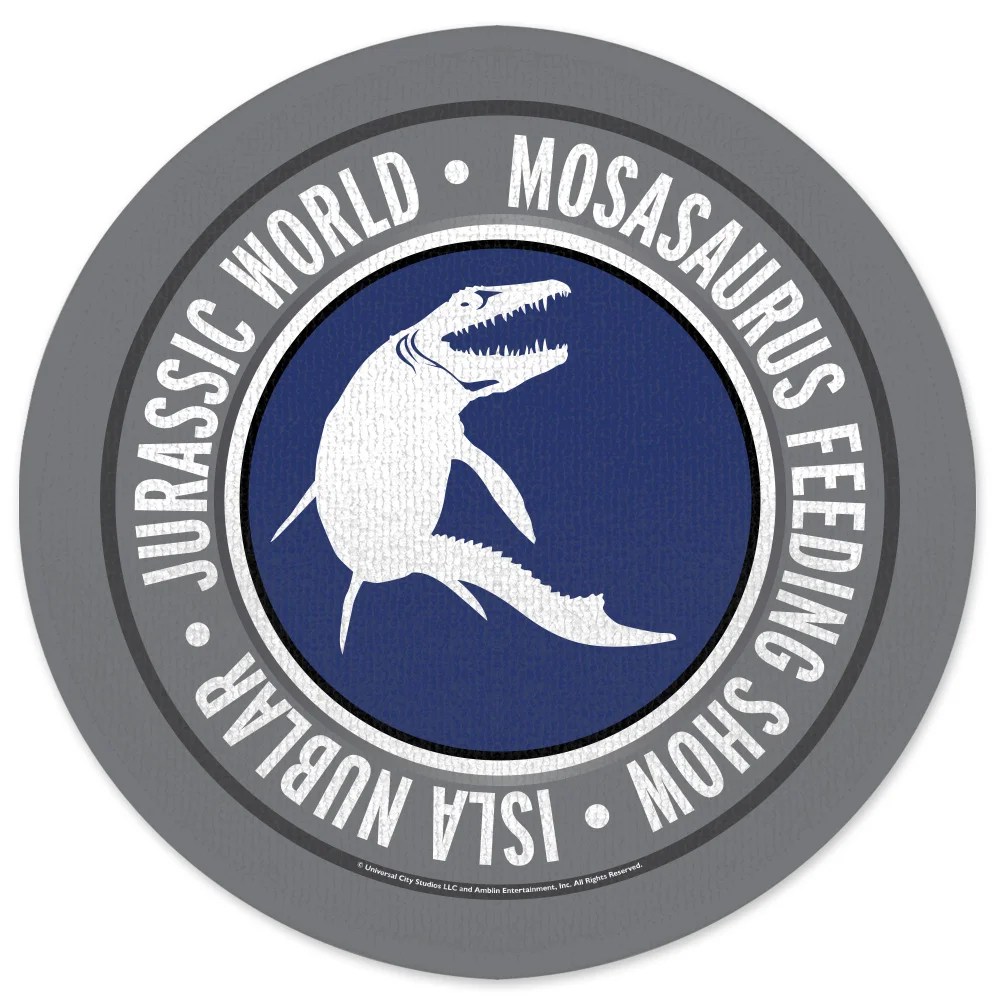 Jurassic Park Mosasaurus Feeding Show Round Bath Mat Bild 1