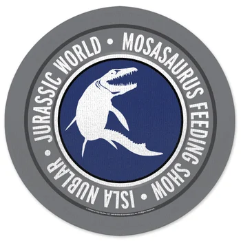 Jurassic Park Mosasaurus Feeding Show Round Bath Mat
