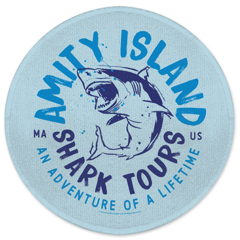 Jaws Amity Island Shark Tours Round Bath Mat Bild 1