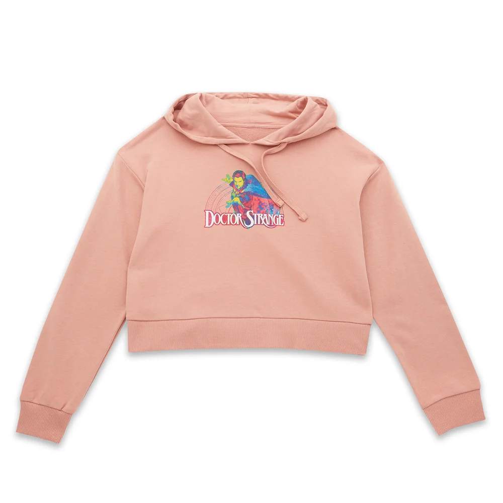 Marvel Dr Strange Psych Women's Cropped Hoodie - Dusty Pink - S Bild 1