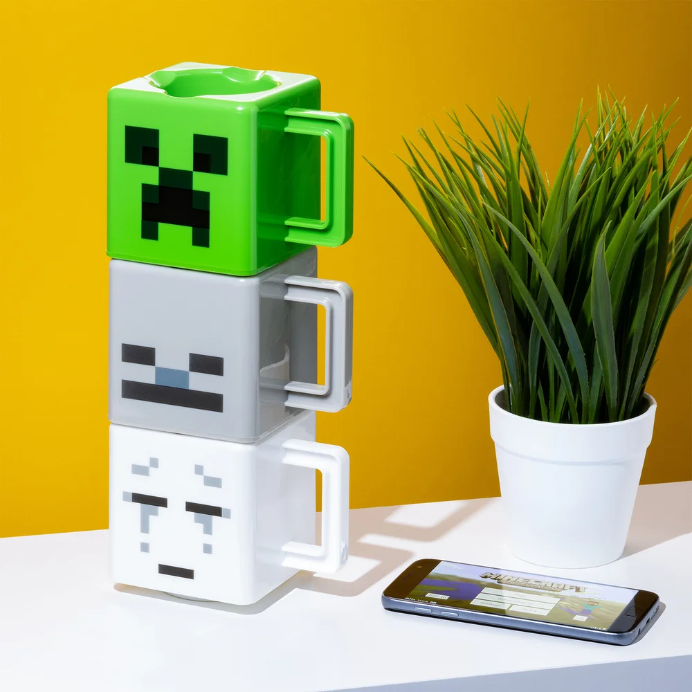 Minecraft Stacking Mugs Bild 1