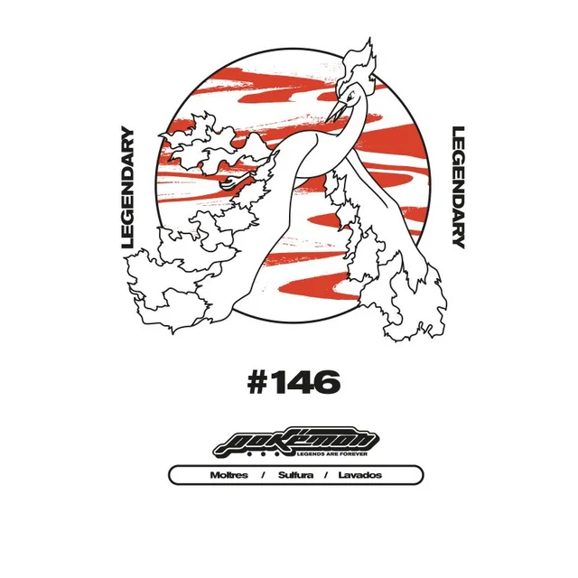 Pokémon Moltres Legendary Unisex T-Shirt - Weiß