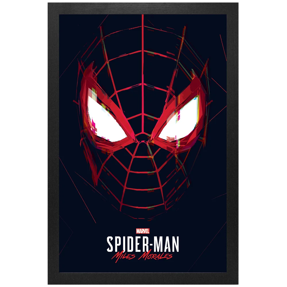 Marvel Spider-Man Miles Morales Spidey Eyes Framed Art Print Bild 1