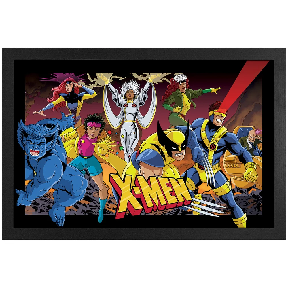 Marvel X-Men Animated Series Group Framed Art Print Bild 1