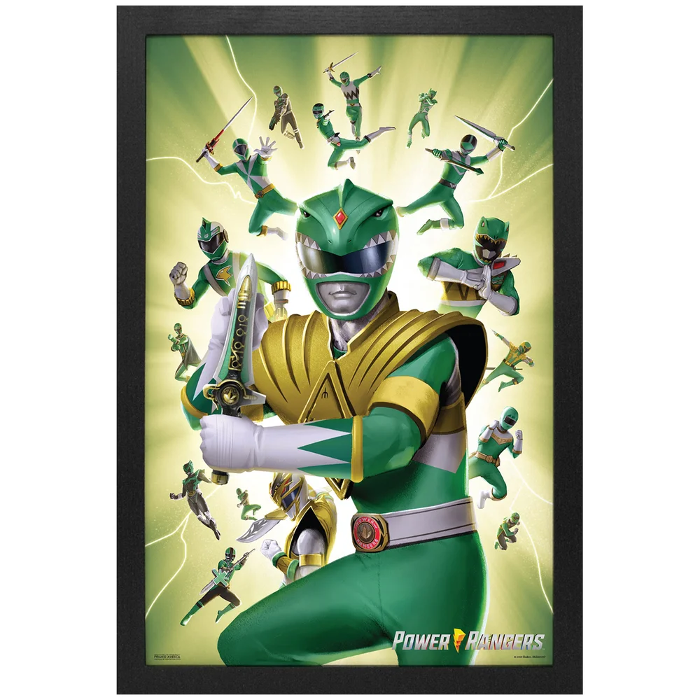 Power Rangers Green Ranger Framed Art Print Bild 1