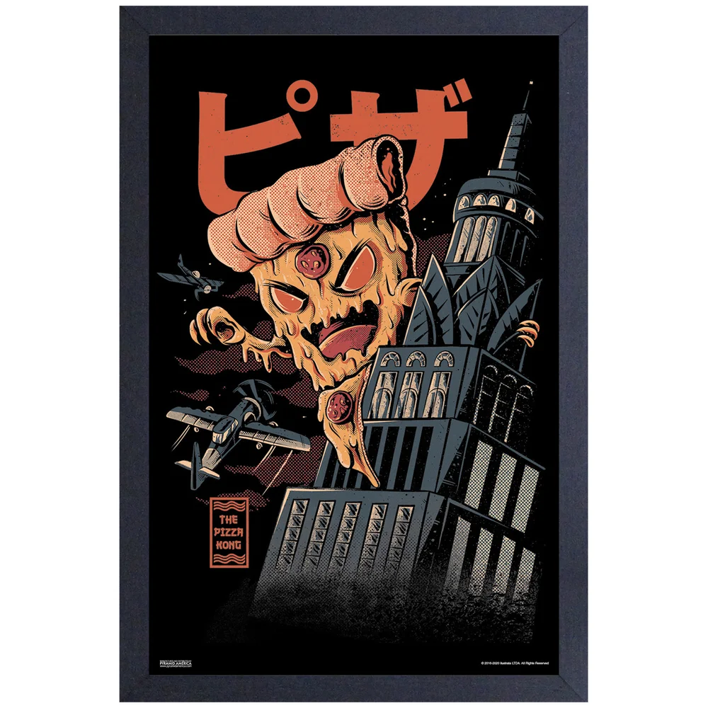 Illustrata The Pizza Kong Framed Art Print Bild 1