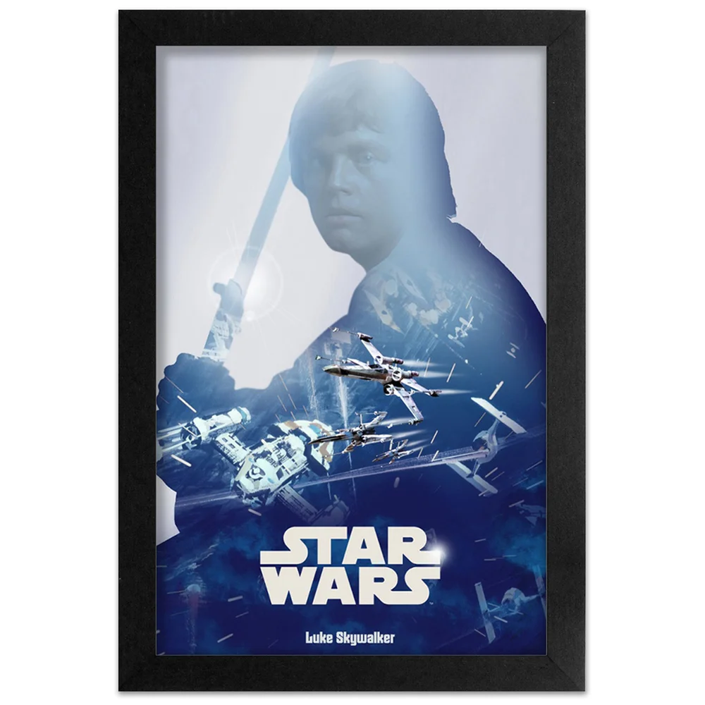 Star Wars Luke Skywalker Framed Art Print Bild 1
