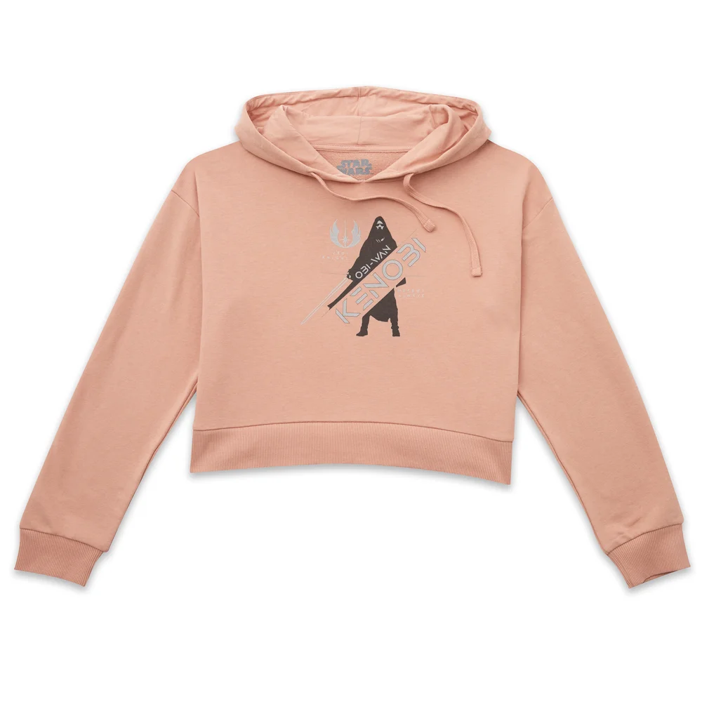 Star Wars Jedi Knight Women's Cropped Hoodie - Dusty Pink - S Bild 1