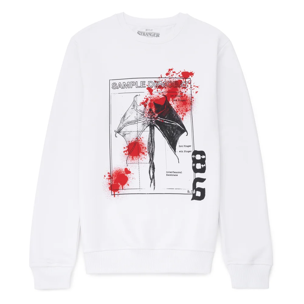 Stranger Things Demobat Sweatshirt - Weiß - S Bild 1