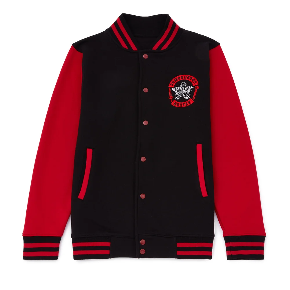 Stranger Things Demogorgon Hunter Unisex Varsity Jacket - Schwarz/Rot - S Bild 1