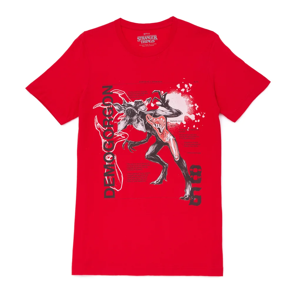 Stranger Things Demogorgon Unisex T-Shirt - Rot - S Bild 1