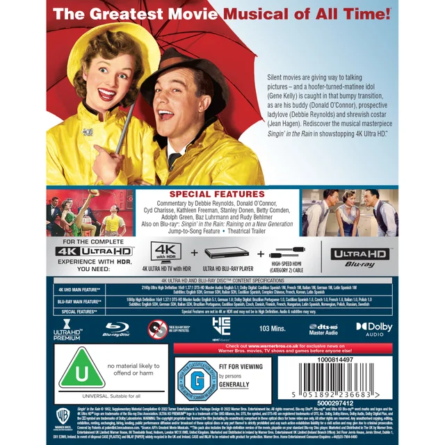 Singin' In The Rain - 4K Ultra HD