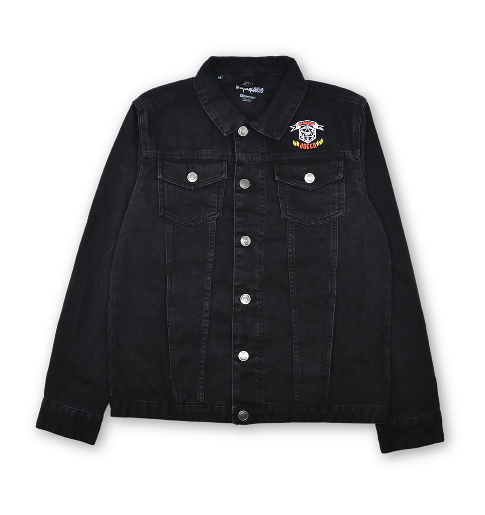 Butt Stallion PULP HORROR Embroidered Denim Jacket - Black - XL - Schwarz Bild 1