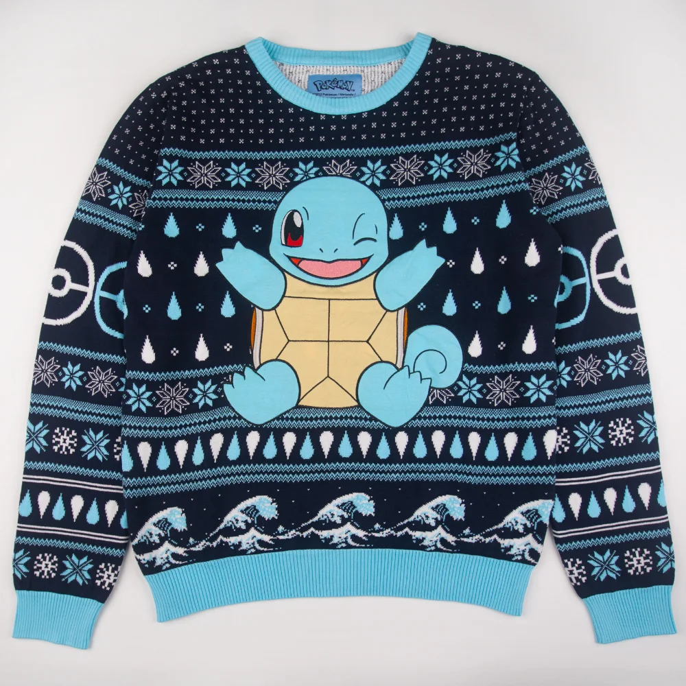 Pokémon Squirtle Knitted Christmas Jumper - XS Bild 1