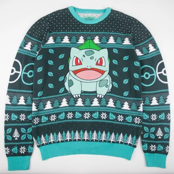 Pokémon Bulbasaur Knitted Christmas Jumper