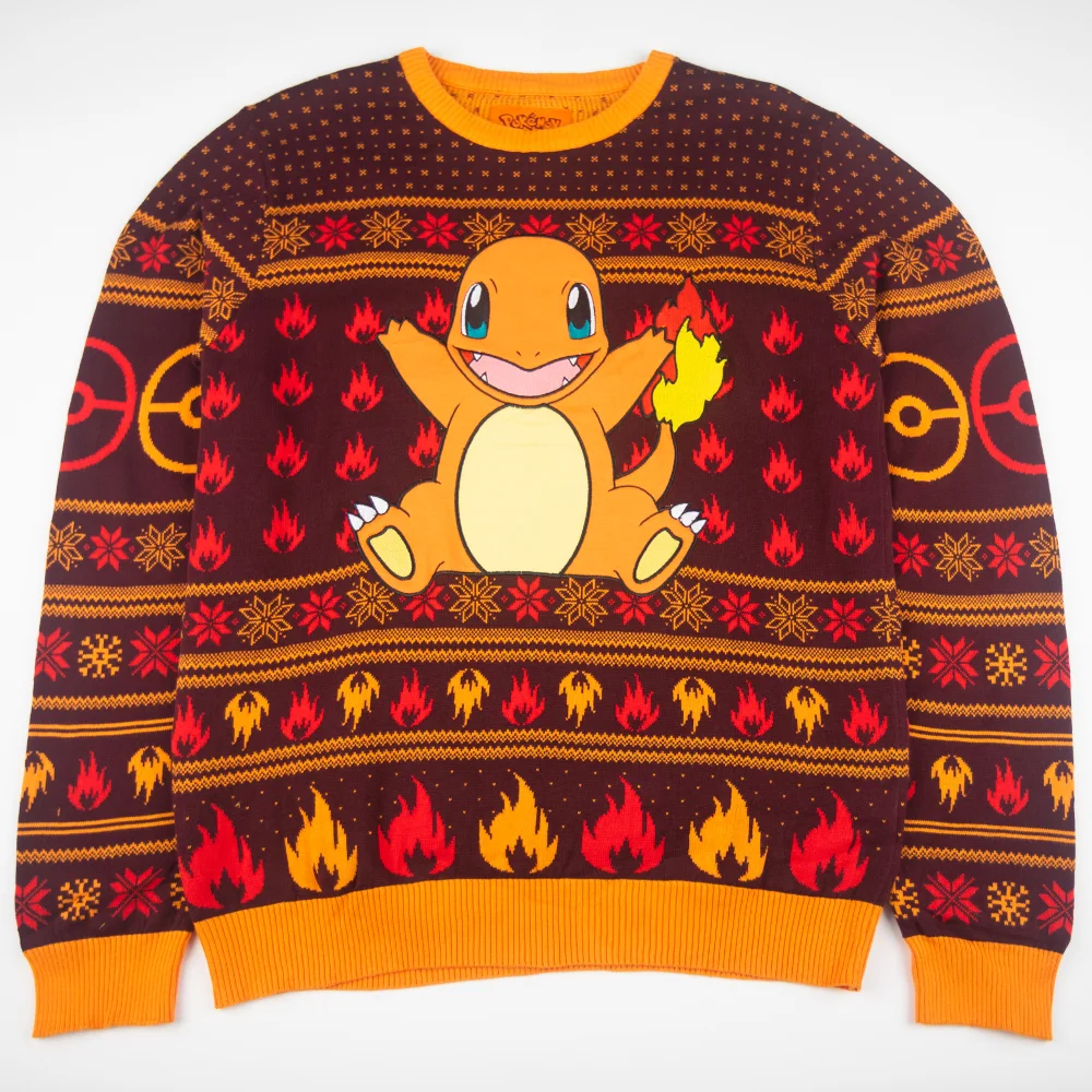 Pokémon Charmander Knitted Christmas Jumper - XS Bild 1