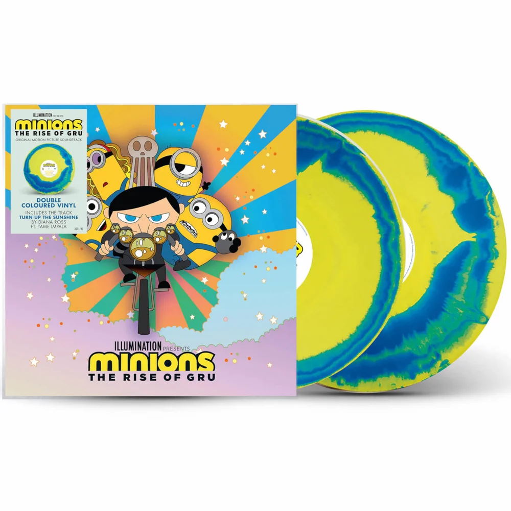 Minions: The Rise of Gru Limited Edition Yellow/Blue Swirl Vinyl 2LP Bild 1