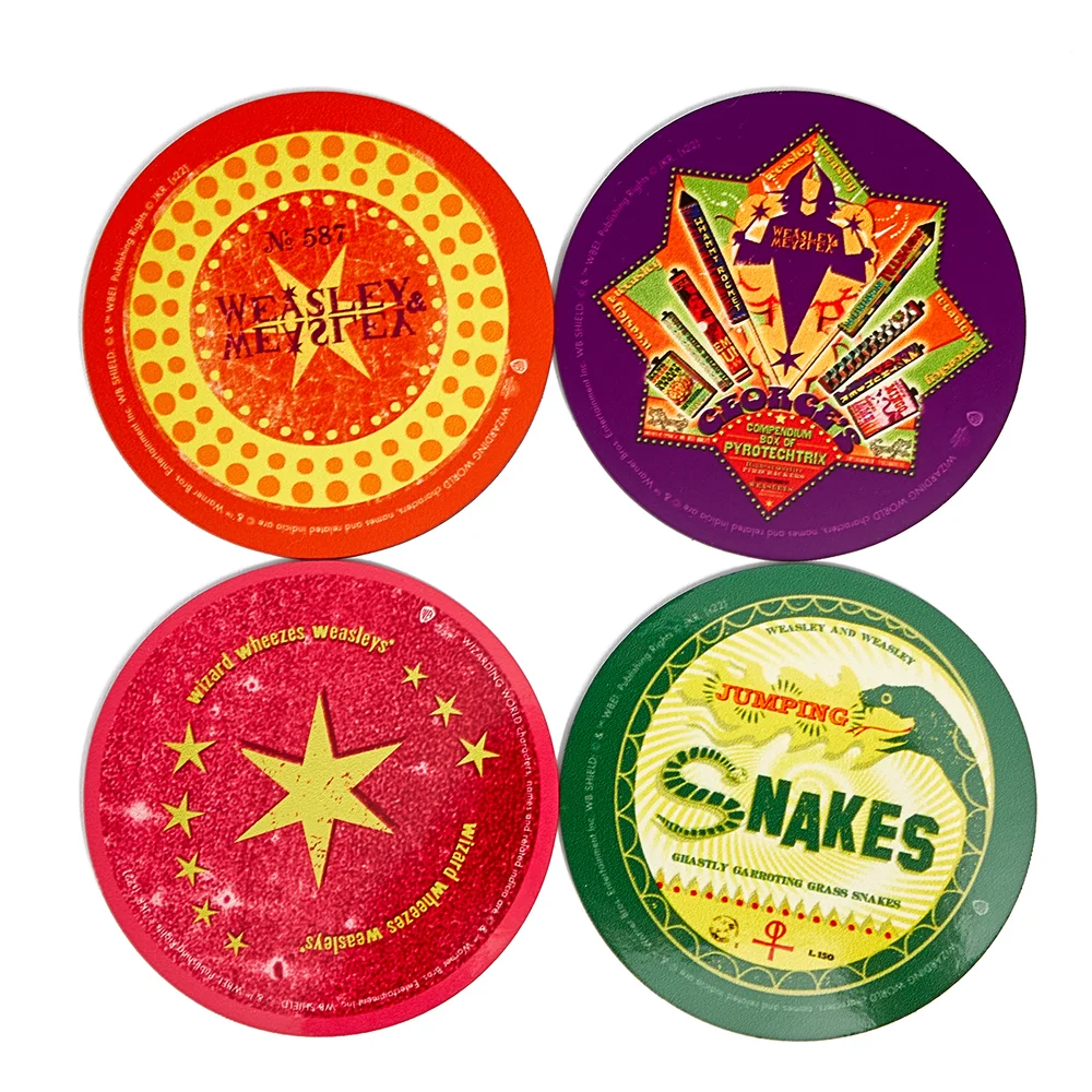 Decorsome x Harry Potter Magic Badges Round Coaster Set Bild 1