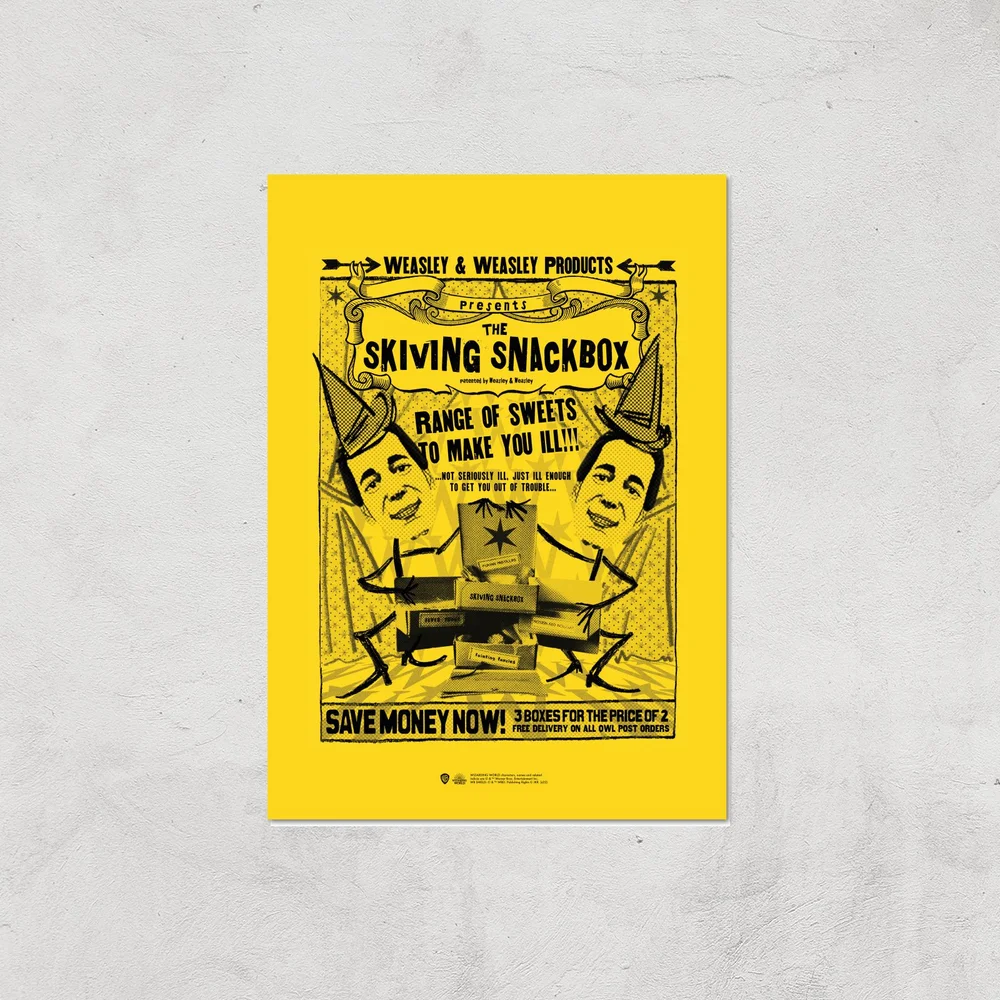 Decorsome x Harry Potter Skiving Giclee Art Print - A4 - Print Only Bild 1