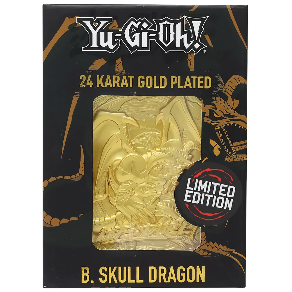Fanattik Yu-Gi-Oh! Limited Edition 24K Gold Plated Collectible - B. Skull Dragon Bild 1