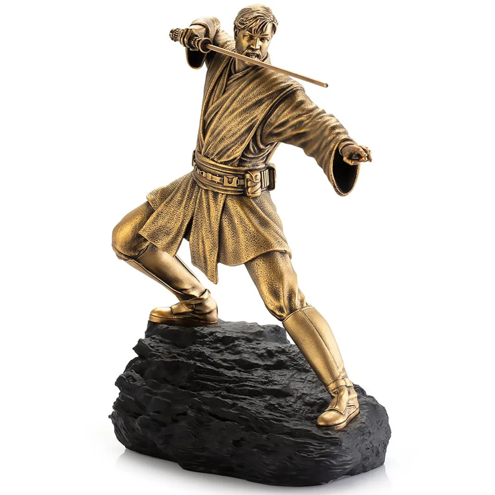 Royal Selangor Limited Edition Star Wars Obi Wan Gilt Figure (300 Pieces Worldwide) Bild 1