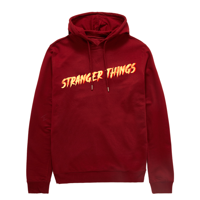 Stranger Things Alternative Logo Hoodie - Burgundy