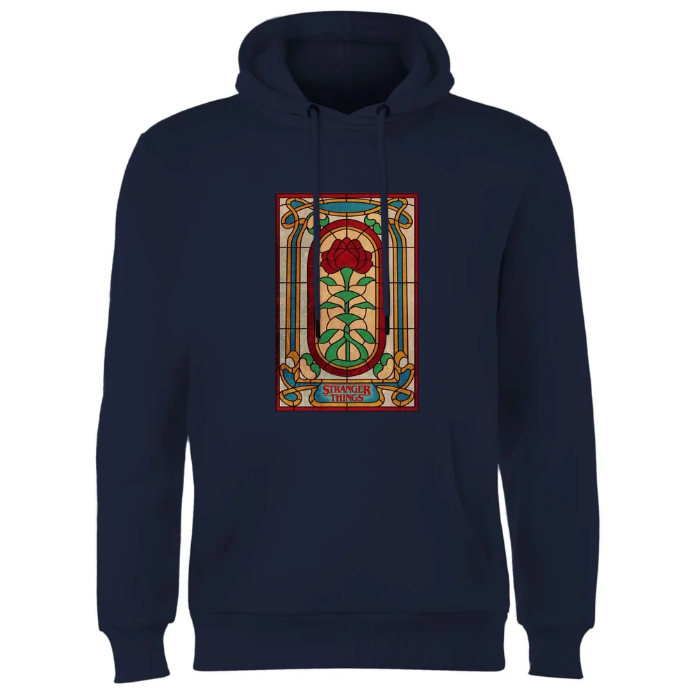 Stranger Things Stain Glass Window Hoodie - Navy - S Bild 1