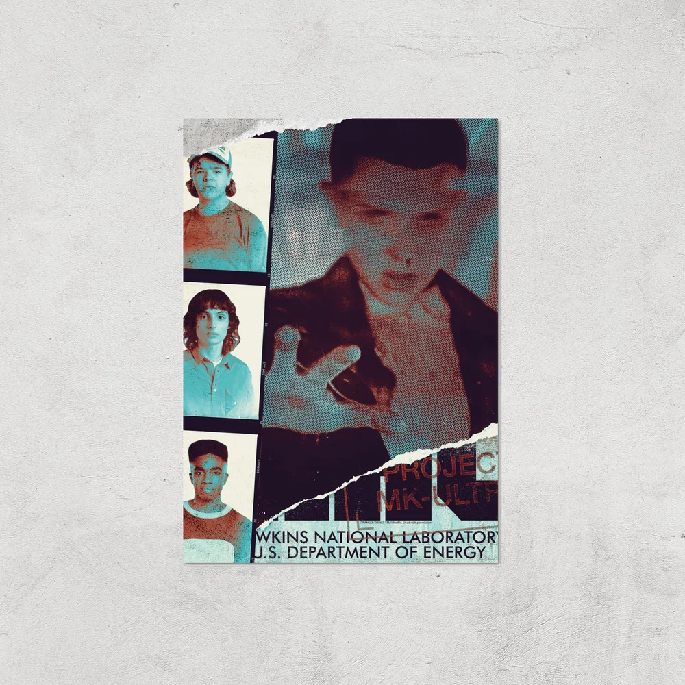 Stranger Things National Laboratory Giclee Art Print - A4 - Print Only Bild 1