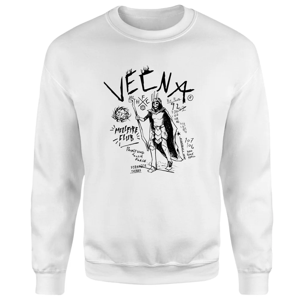 Stranger Things Vecna Tattoo Sweatshirt - White - S Bild 1