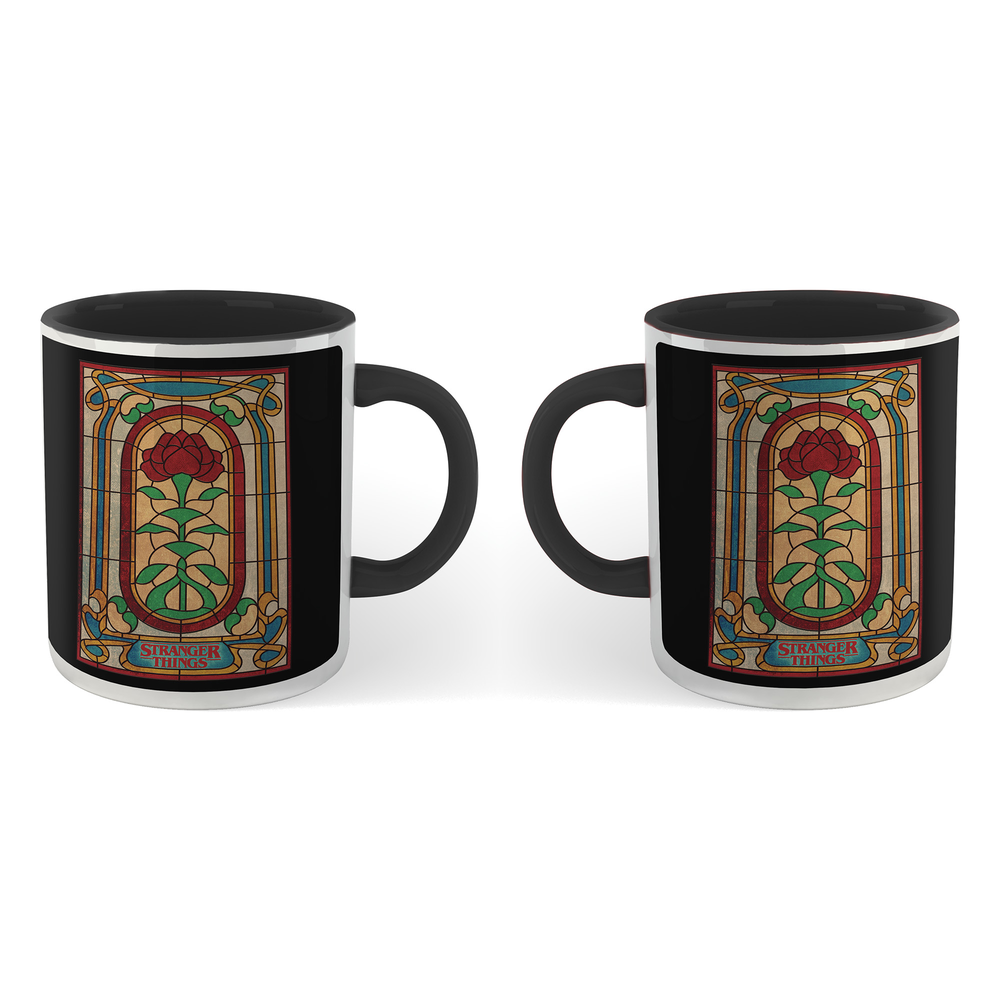Stranger Things Stain Glass Window Mug - Black Bild 1