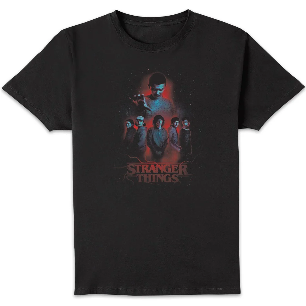 Stranger Things Characters Composition Unisex T-Shirt - Black - S Bild 1