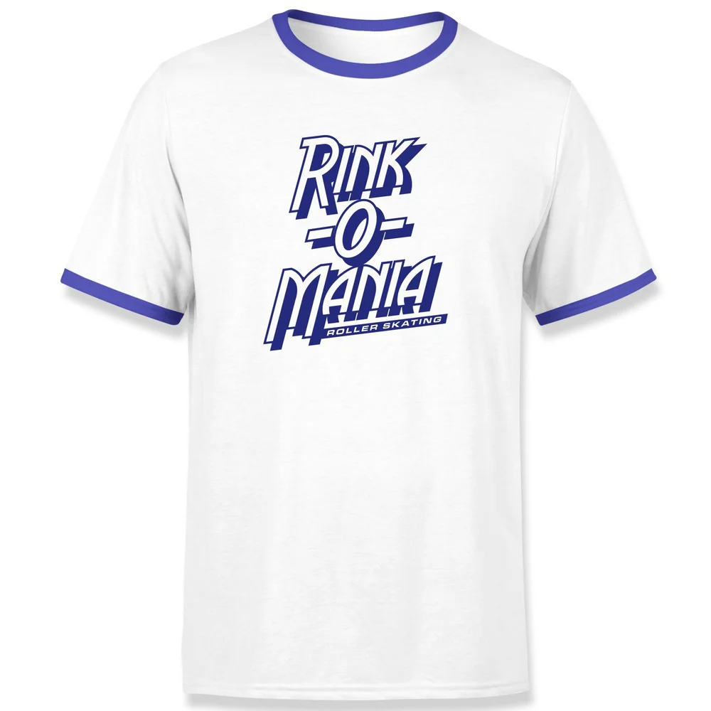 Stranger Things Rink-O-Mania Unisex Ringer T-Shirt - White/Blue - S Bild 1