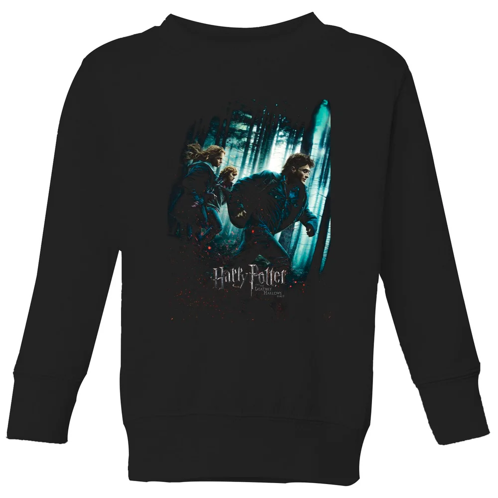 Harry Potter Deathly Hallows Part 1 Kids' Sweatshirt - Black - 3-4 Jahre Bild 1
