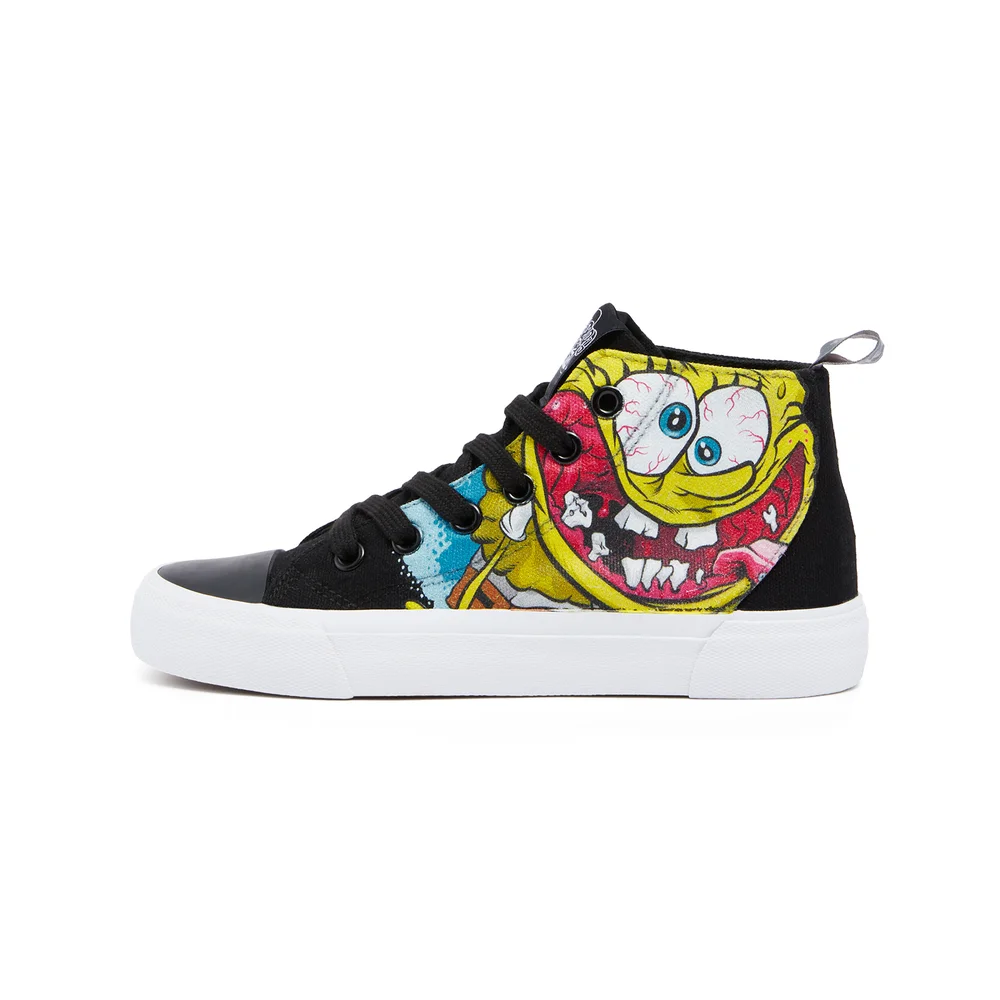 Akedo x SpongeBob SquarePants Kids' High Top - Black - UK Kids 10 / EU28 Bild 1